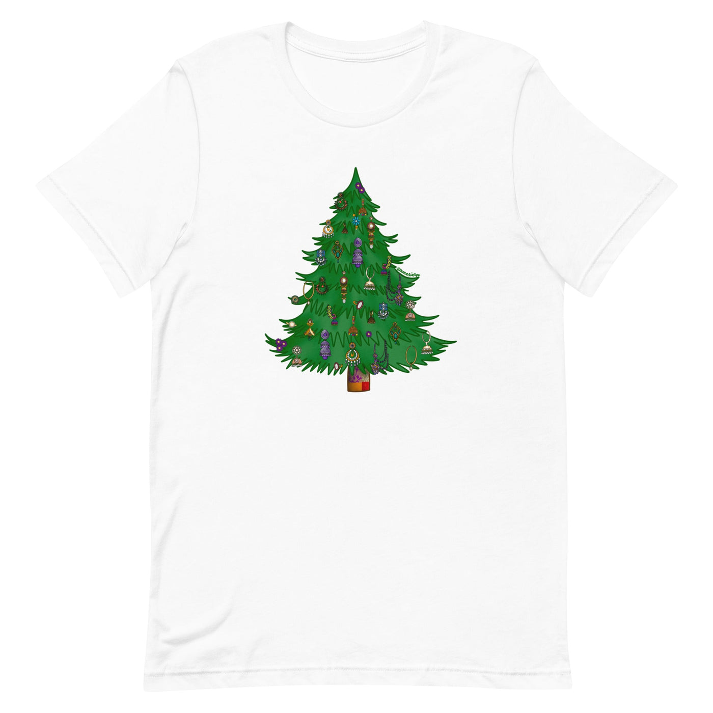 Desi Earrings Christmas Tree T-shirt