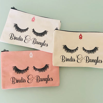 Eyelash Canvas Pouch