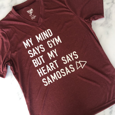 Mind Gym Heart Samosas V-Neck