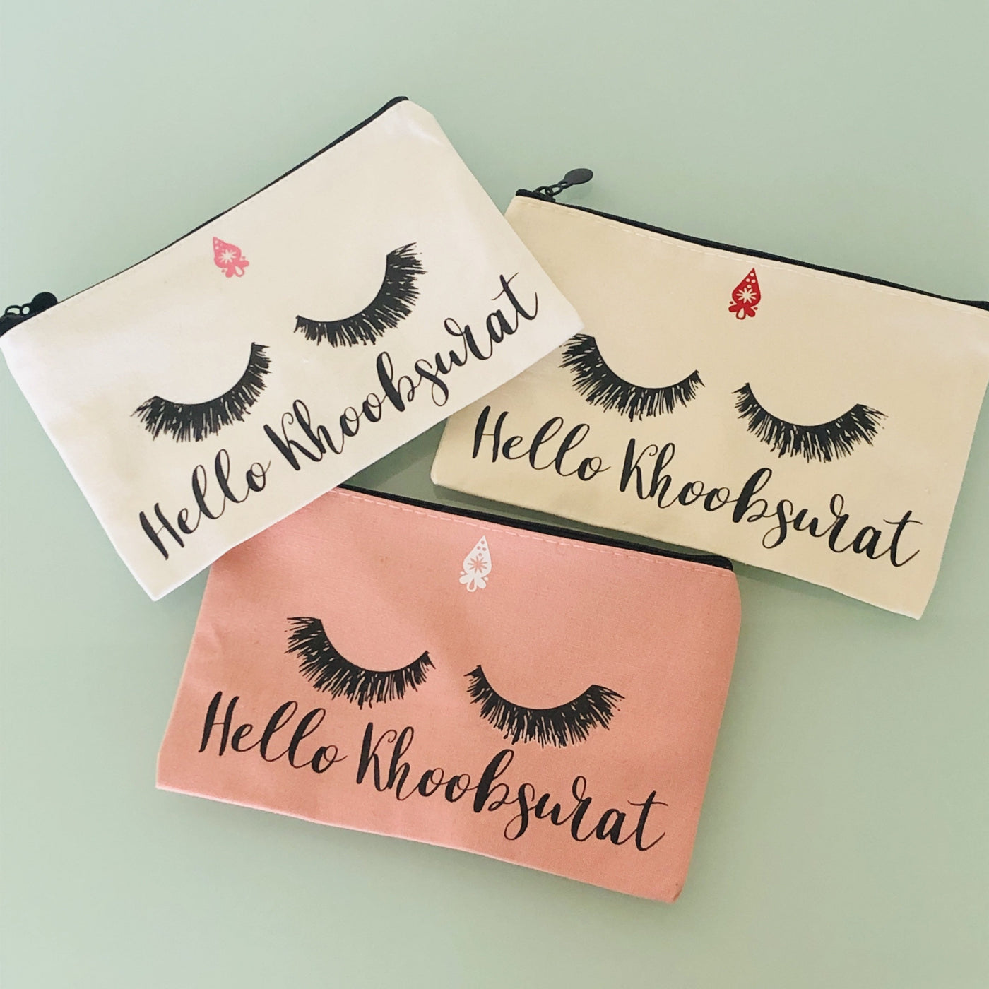 Eyelash Canvas Pouch