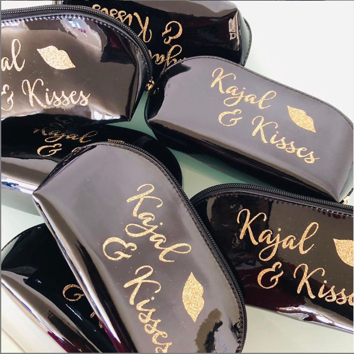 Kajal & Kisses Cosmetic Bag