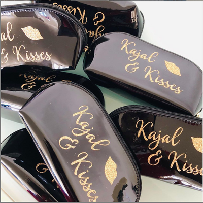 Kajal & Kisses Cosmetic Bag