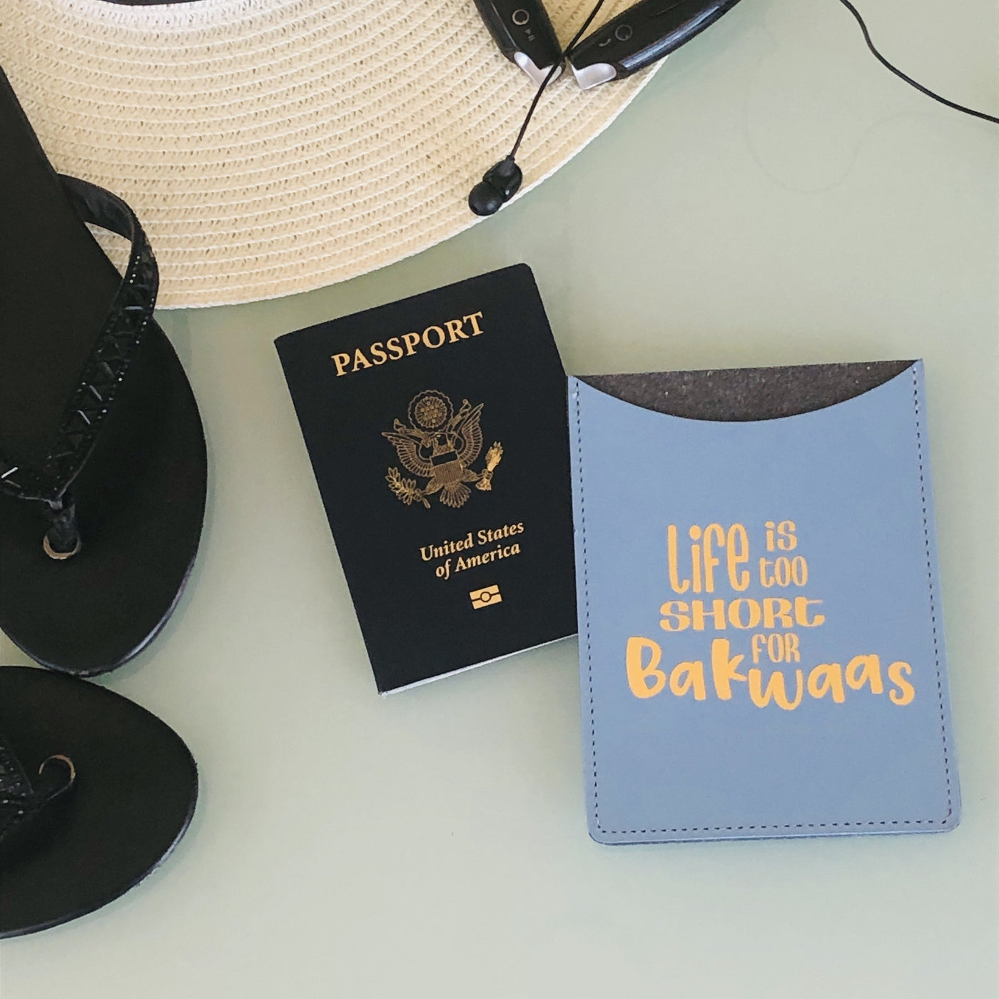 Life is too Short for Bakwaas Passport Cover