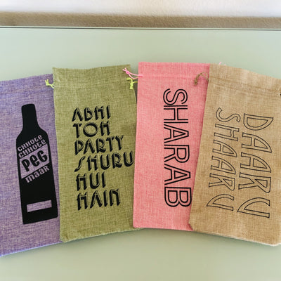 Abhi Toh Party Shuru Hui Hain Wine Bag