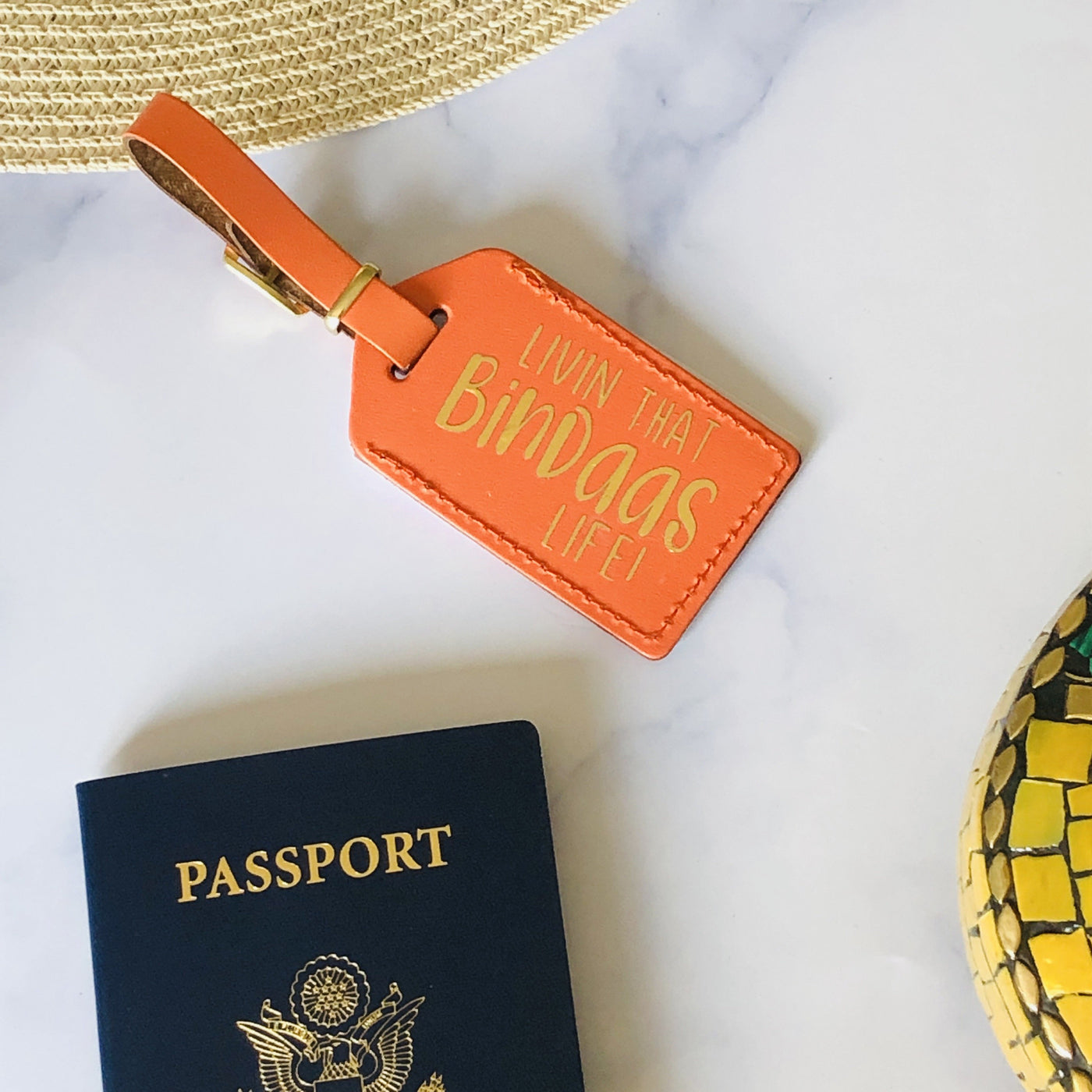 Livin the Bindaas Life Luggage Tag