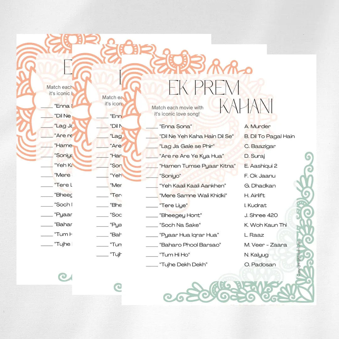 Ek Prem Kahani Party Game