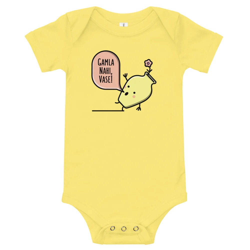 Gamla Nahi Vase onesie by The Cute Pista