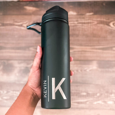 24oz Monogrammed Bottle, Personalized