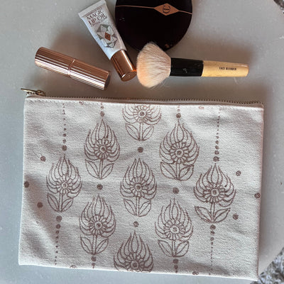 Lotus Cosmetic pouch by Neha Assar