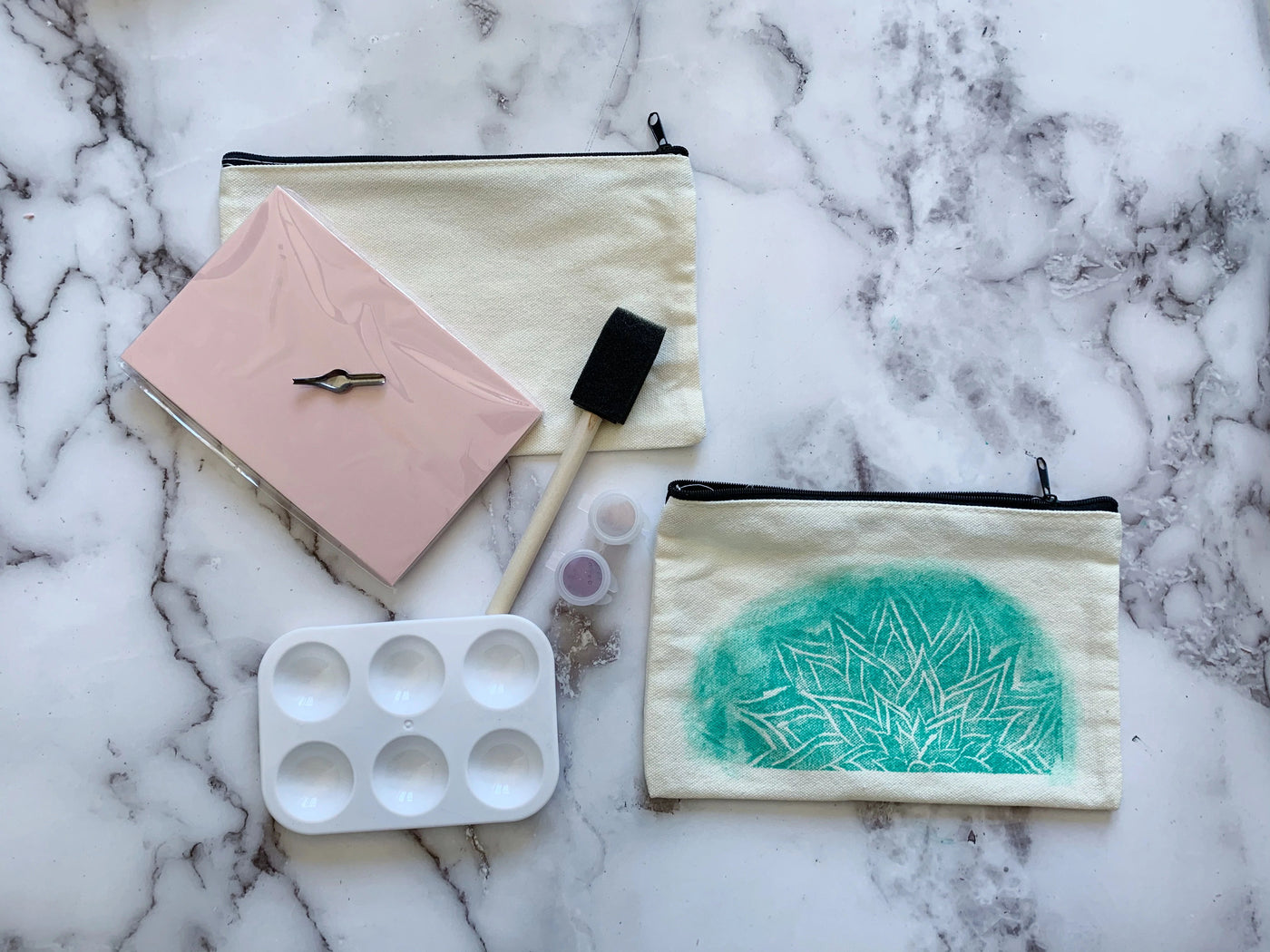DIY Lino Printmaking Kit (Makeup/Pencil Bag)