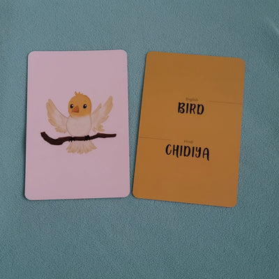 Hindi-English (Animals) Flash Cards