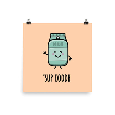 Sup Doodh Art Print by The Cute Pista 
