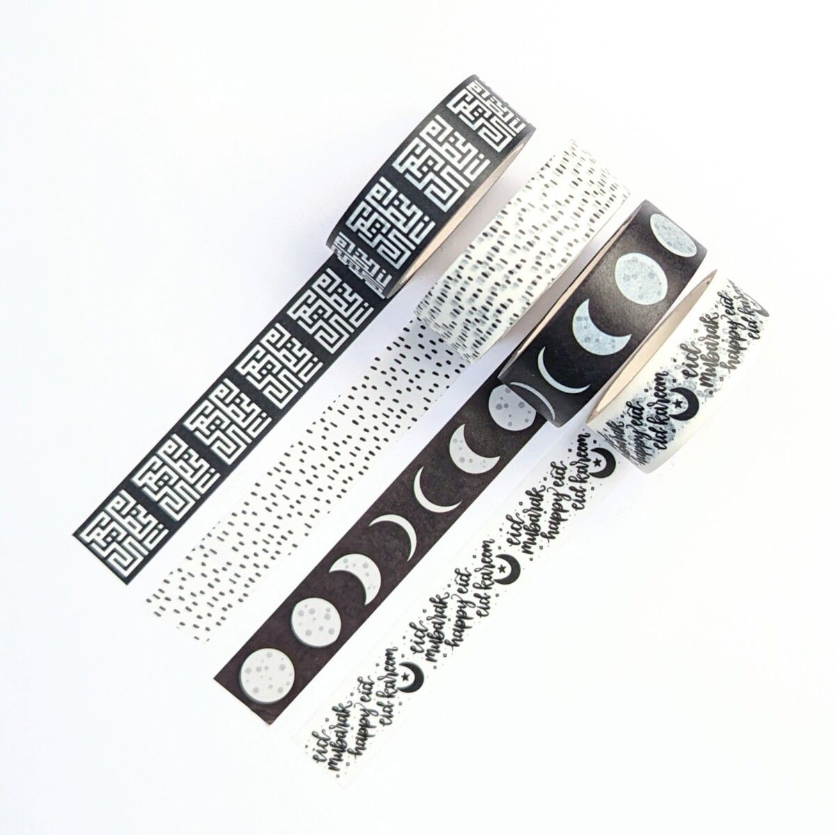 Black and White Washi Tape By The Write Aesthetic 