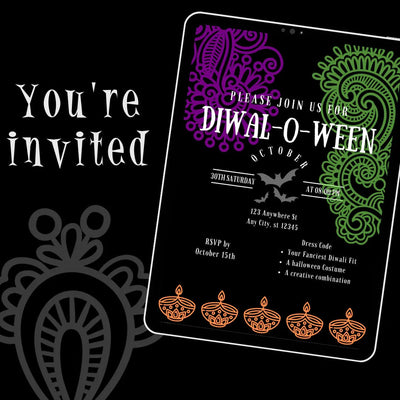 Diwal-O-Ween Party Invite 2