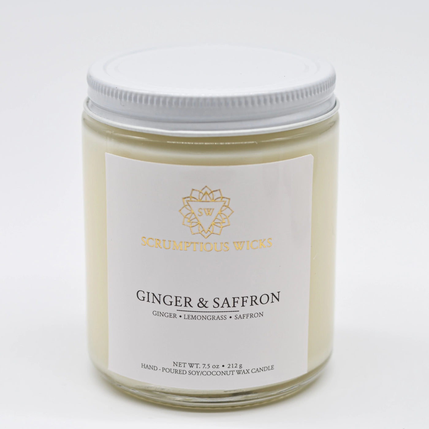 Ginger & Saffron Jar candle by Scrumptious Wicks