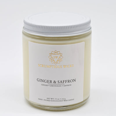 Ginger & Saffron Jar candle by Scrumptious Wicks