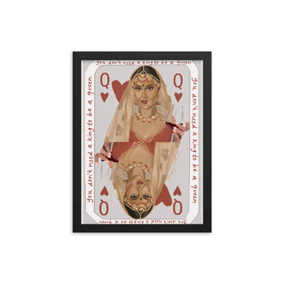 Queen of Hearts Framed Poster by Labyrinthave