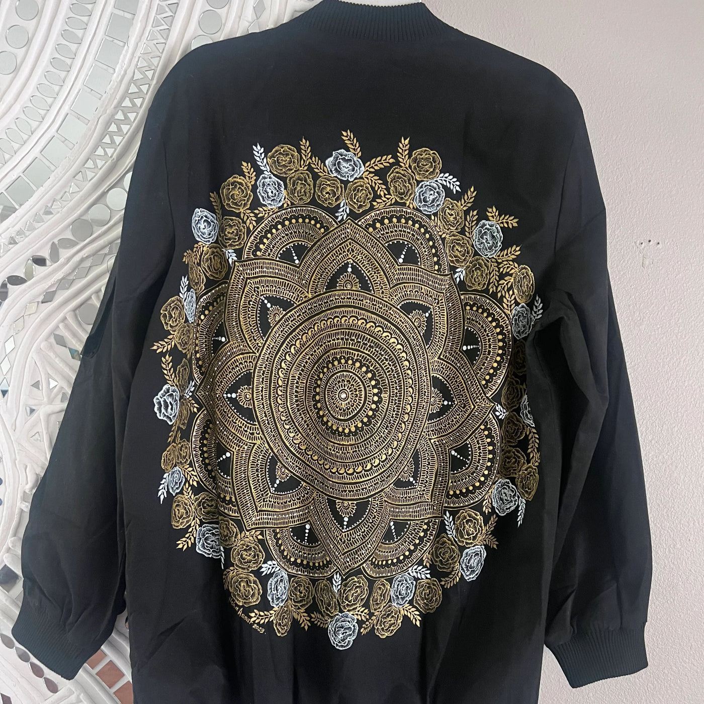 Gilded Bomber Jacket by Neha Assar 