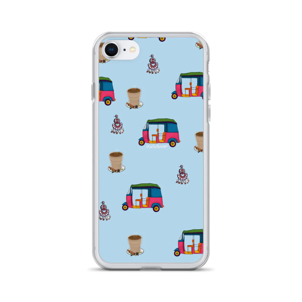 Auto, Earrings, and Chai Blue Phone Case: iPhone