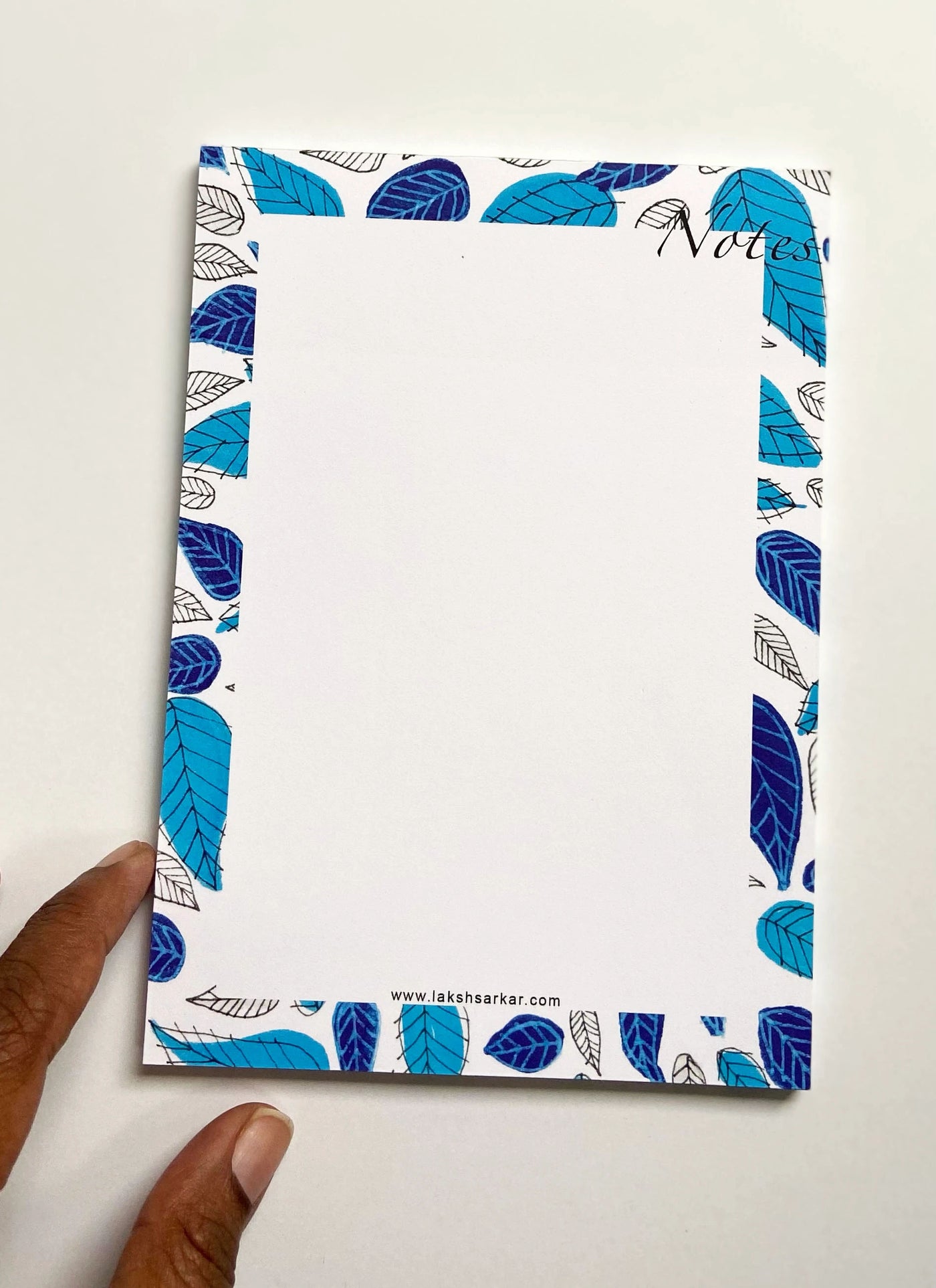Notepad - Leafy Blue