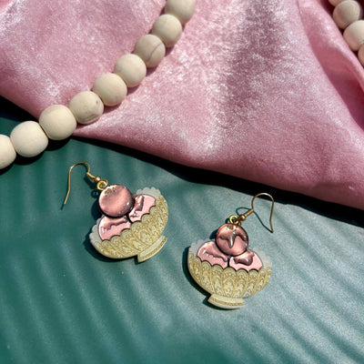 Gulab Jamun earrings by Snows Design 
