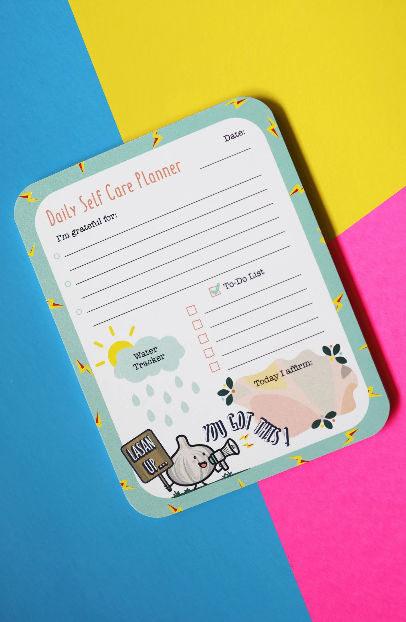 Daily Self Care Planner - Lasan Up!