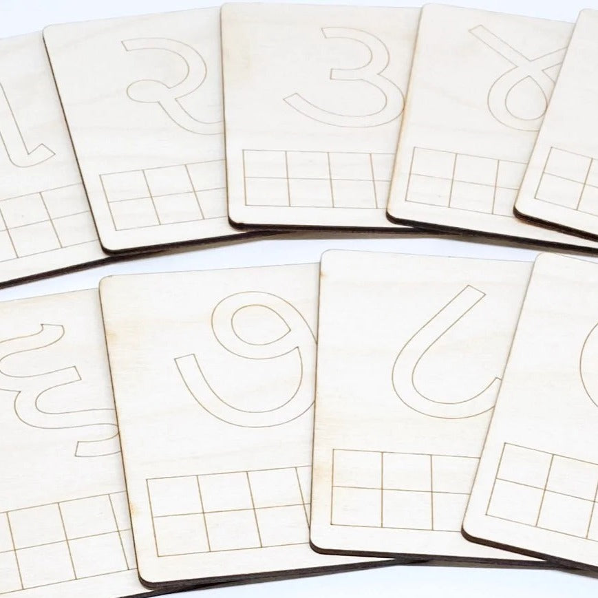 Wooden Number Boards by Bhaasha Basics 