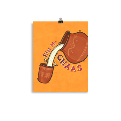 KIss my Chaas Art Print by The Cute Pista