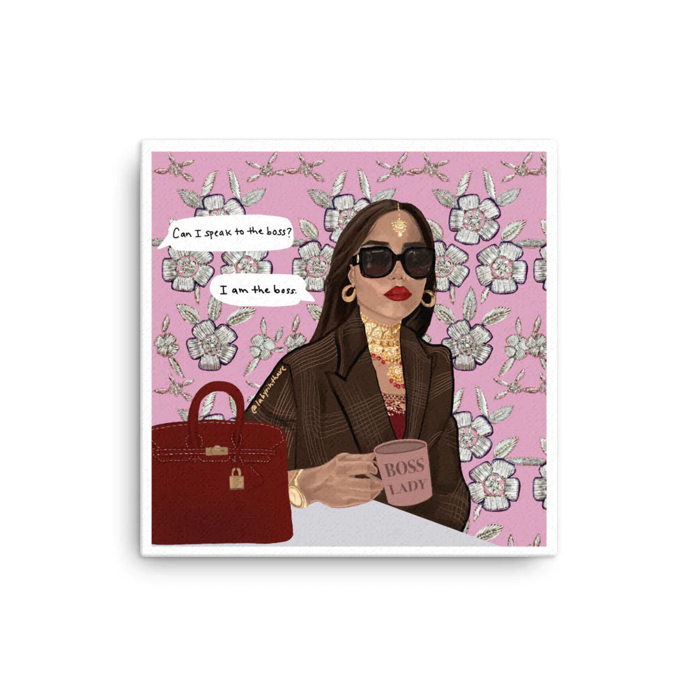 Boss Lady Canvas By Labyrinthave