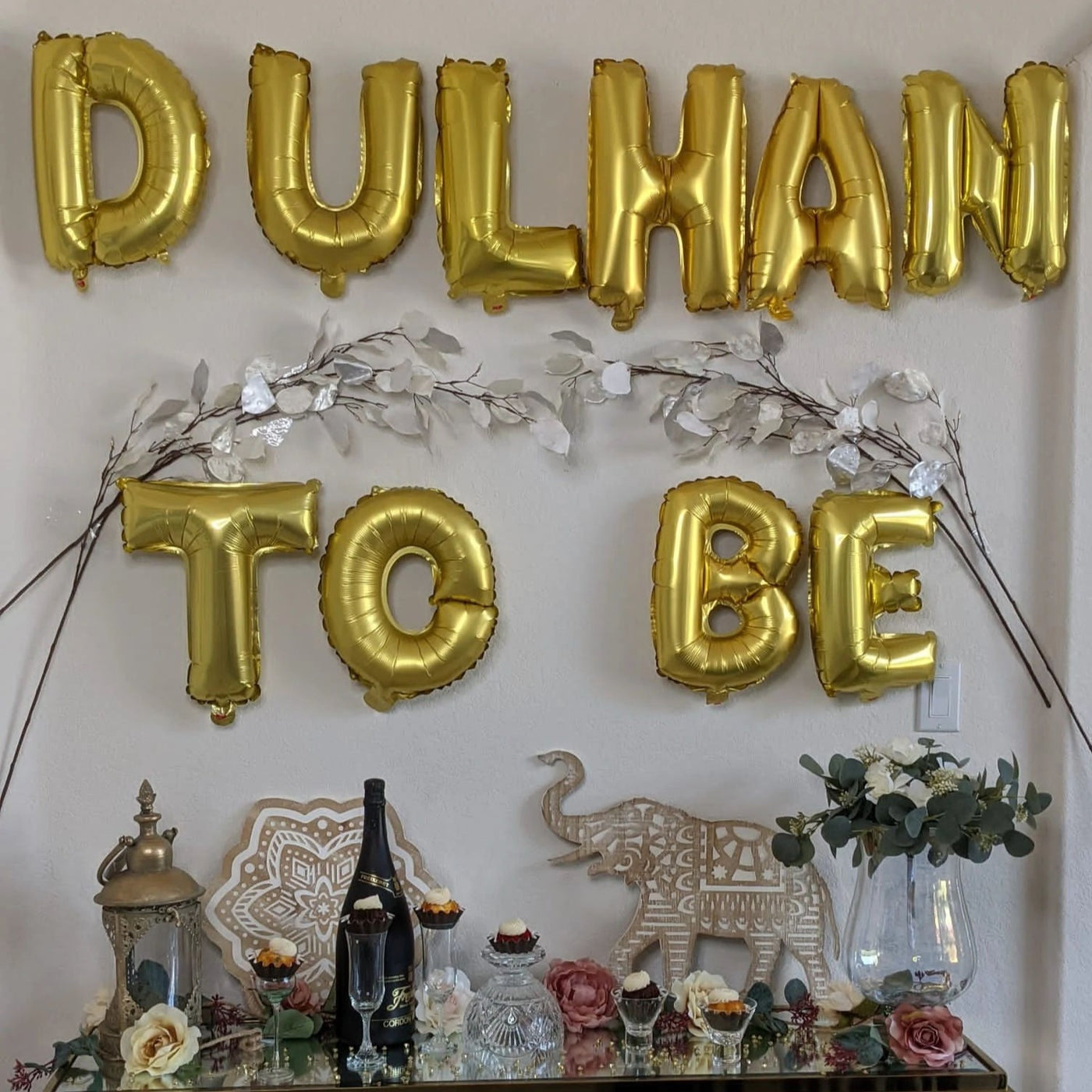 Dulhan To Be Letter Ballons by Modern Desi