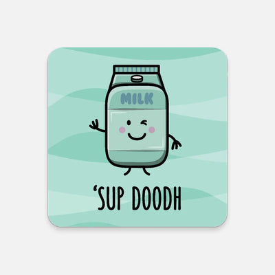 Sup Doodh coaster by The Cute Pista 