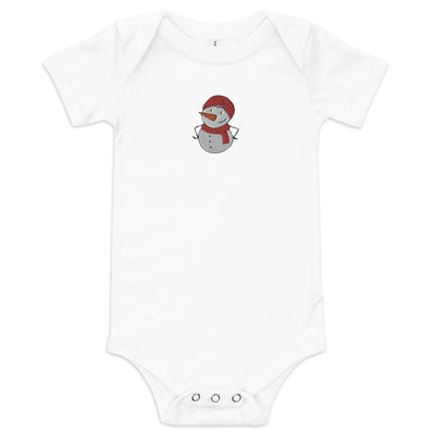 Baby Embroidered Desi Snowman Onesie By Art With Manasi