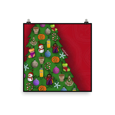 Desi Christmas Tree Print