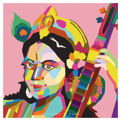 Saraswati Pop Art Poster Print