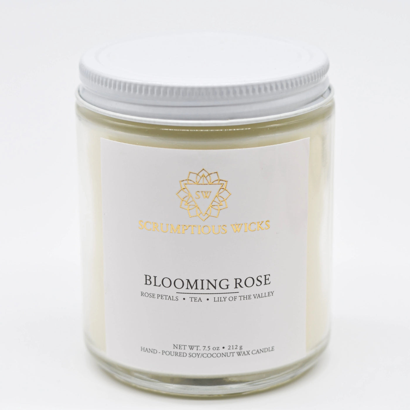 Blooming Rose Jar candle by Scrumptious Wicks