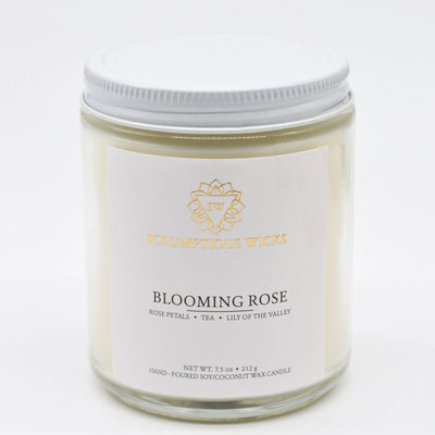 Blooming Rose Jar candle by Scrumptious Wicks