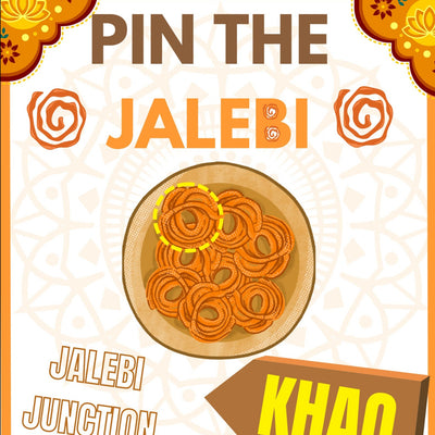 Pin the Jalebi game by Asian Event Store