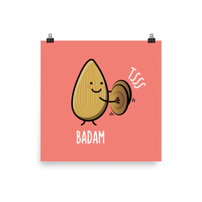 Badam Tsss Art Print by The Cute Pista