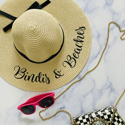 Bindis n Beaches Beach Hat by Modern Desi