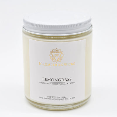 Lemongrass Jar candle by Scrumptious Wicks