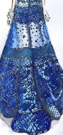 Fashion Illustration, Inspired by Elie Saab's collection