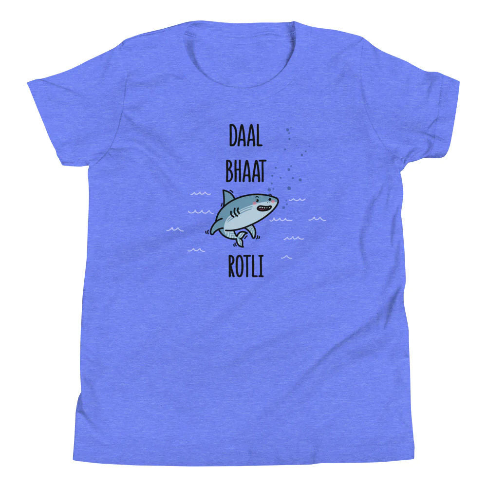 Daal Bhaat Shark Rotli Youth Tee by The Cute Pista