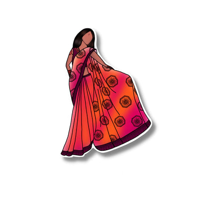 Saree not Sorry Sticker By MyDecorify