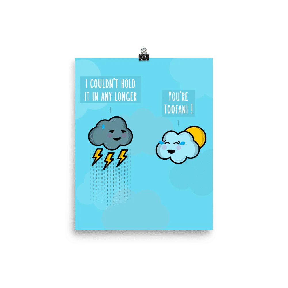 Toofani Matte Print by The Cute Pista 