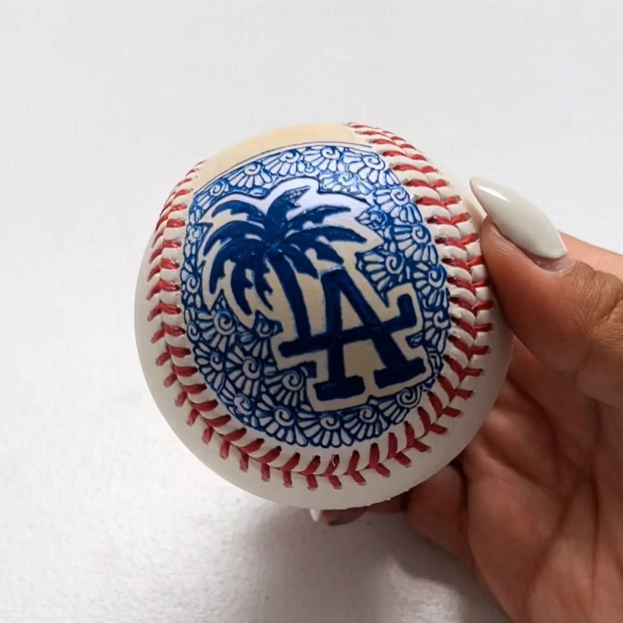 Hand Painted Baseball by Neha Assar