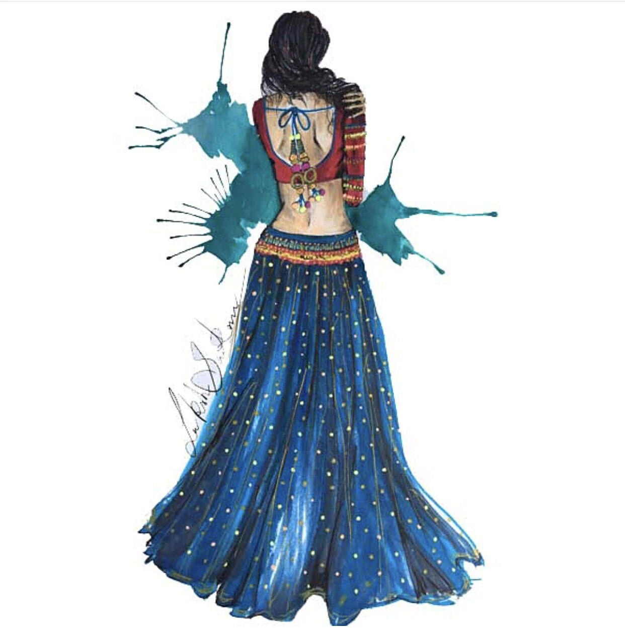 Wrapped up in myself illustration by Laksh Sarkar Creations