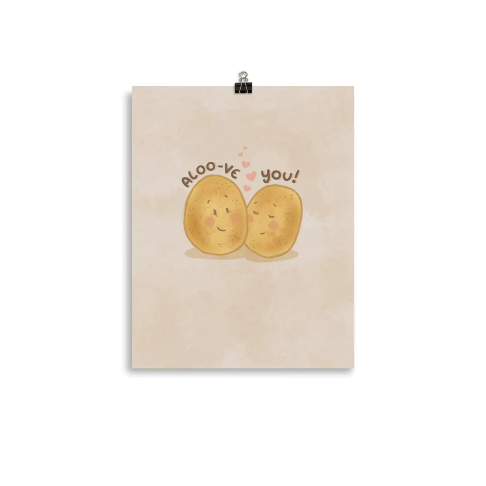 Aloove you Art Print by The Cute Pista