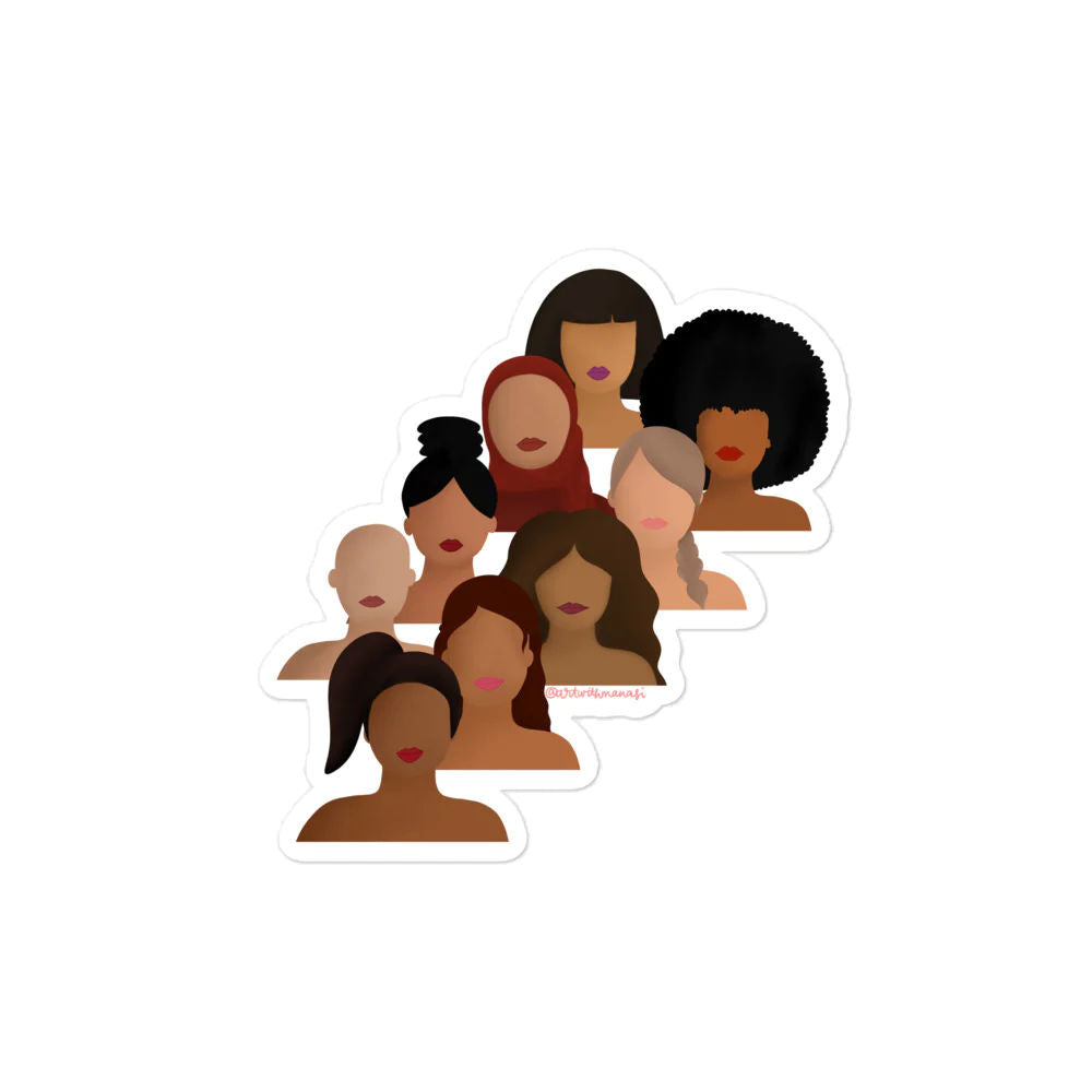 Diverse Women Empowerment Stickers
