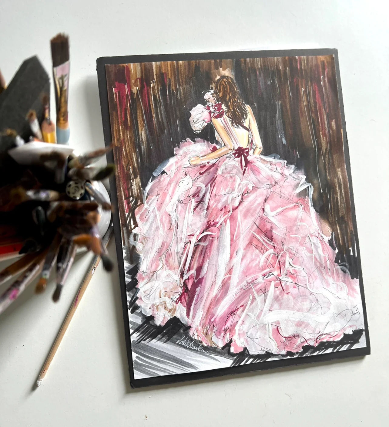 Pink Perfect - Fashion Couture Illustration
