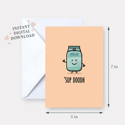 Sup Doodh Card by The Cute Pista